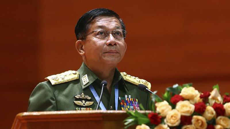Pimpinan Junta Militer Myanmar, Jendral Ming Aung Hlaing.